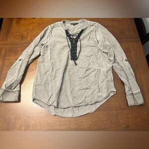 Express Lace-Up Blouse
